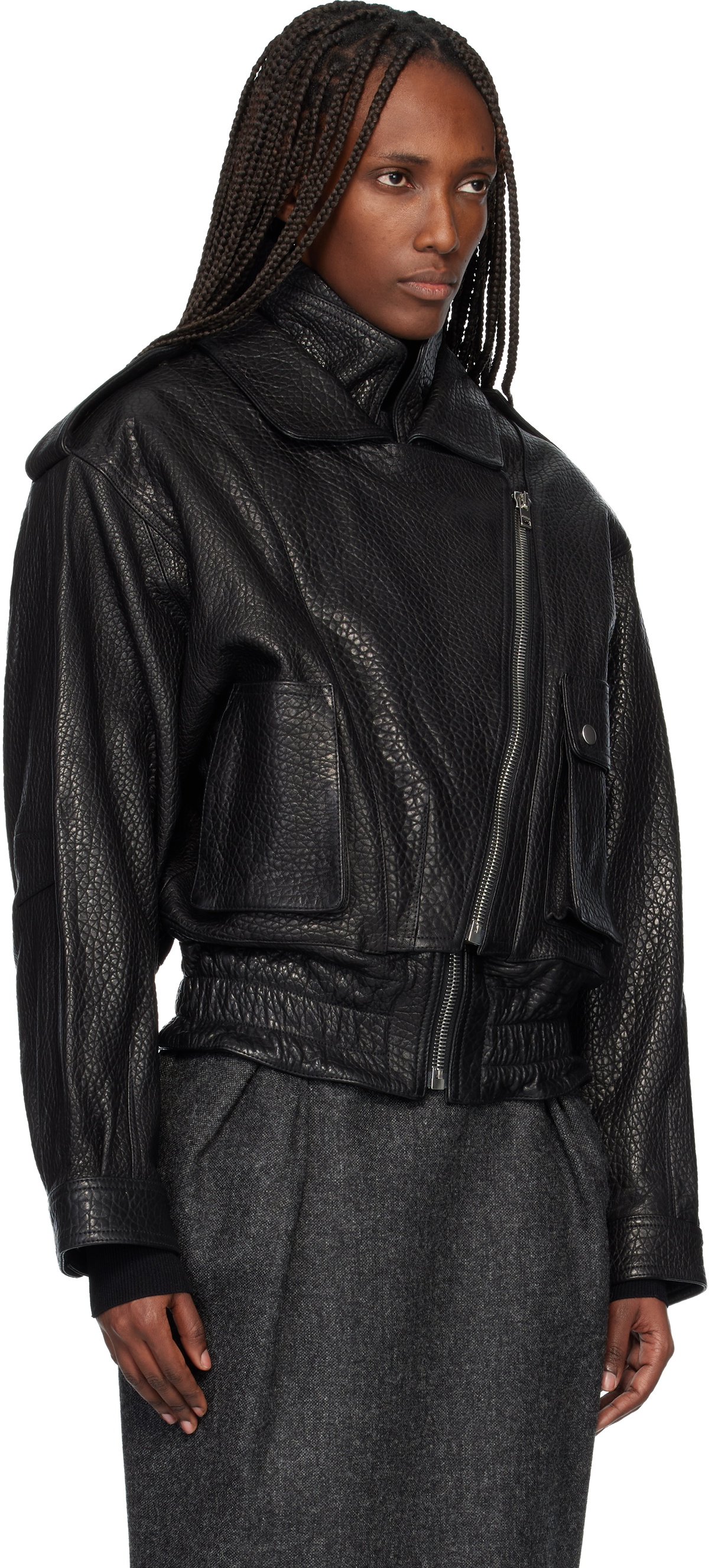 Isabel Marant Black Aneli Leather Jacket