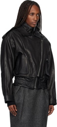 Isabel Marant Black Aneli Leather Jacket