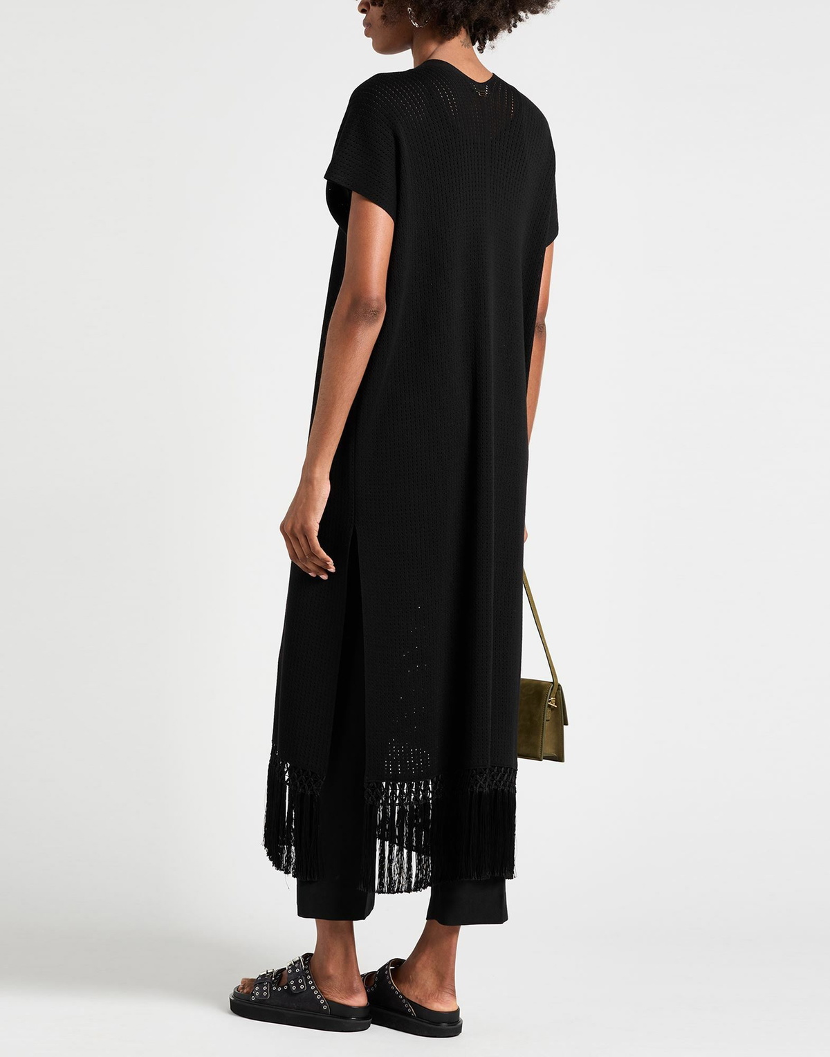 Agnona Womens Cardigan in Black