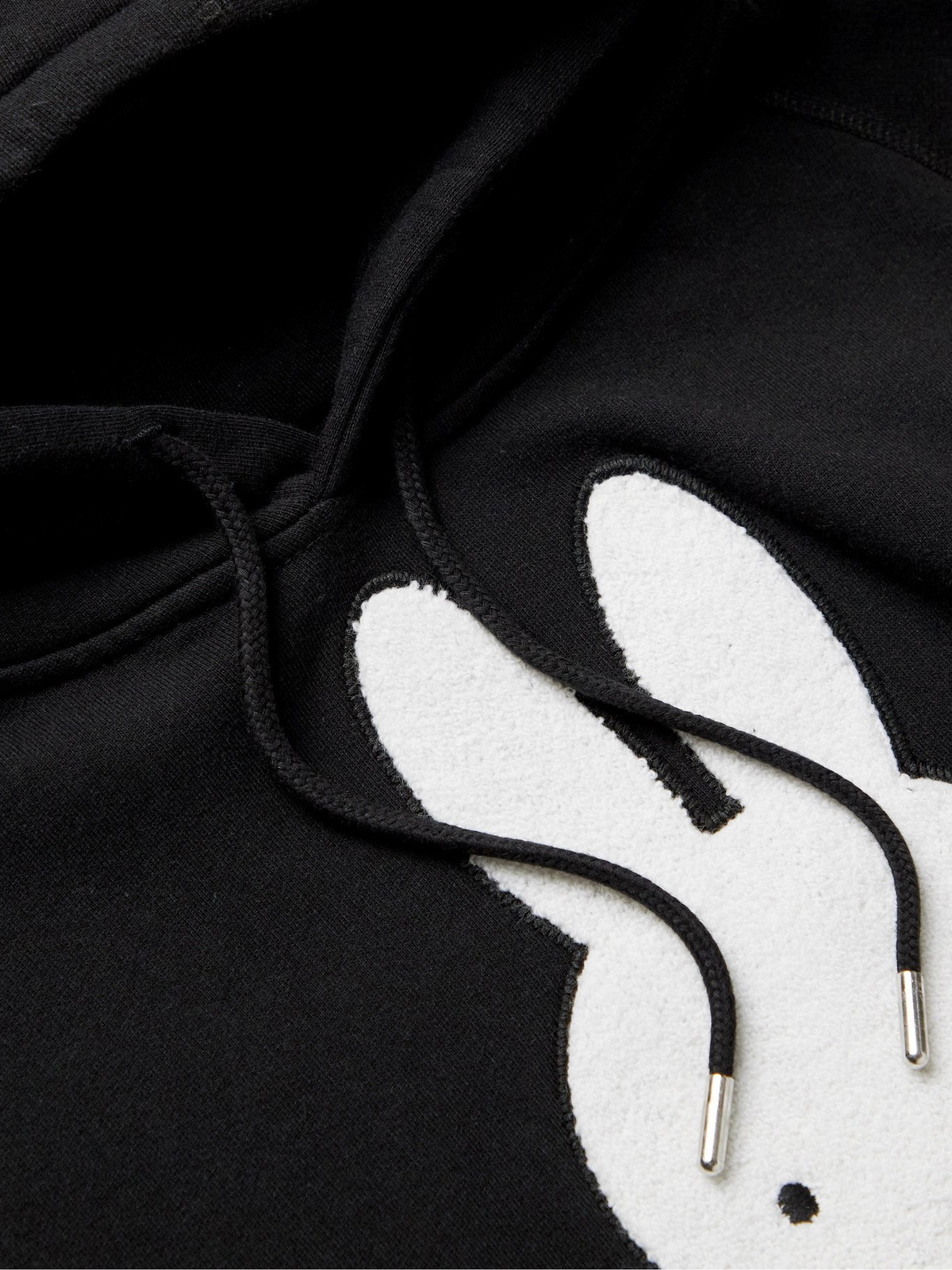 POP TRADING COMPANY - Miffy Logo-Appliquéd Fleece-Back Cotton