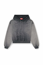 Diesel Hoodie with dévoré print - Sweaters Womens in Grey