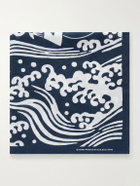 Blue Blue Japan - Printed Cotton Scarf - Blue