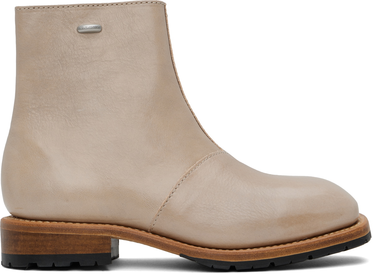 OUR LEGACY Taupe Engine Boots Our Legacy