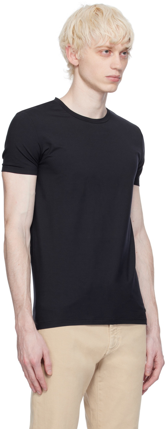 ZEGNA Navy Round Neck T-Shirt Zegna