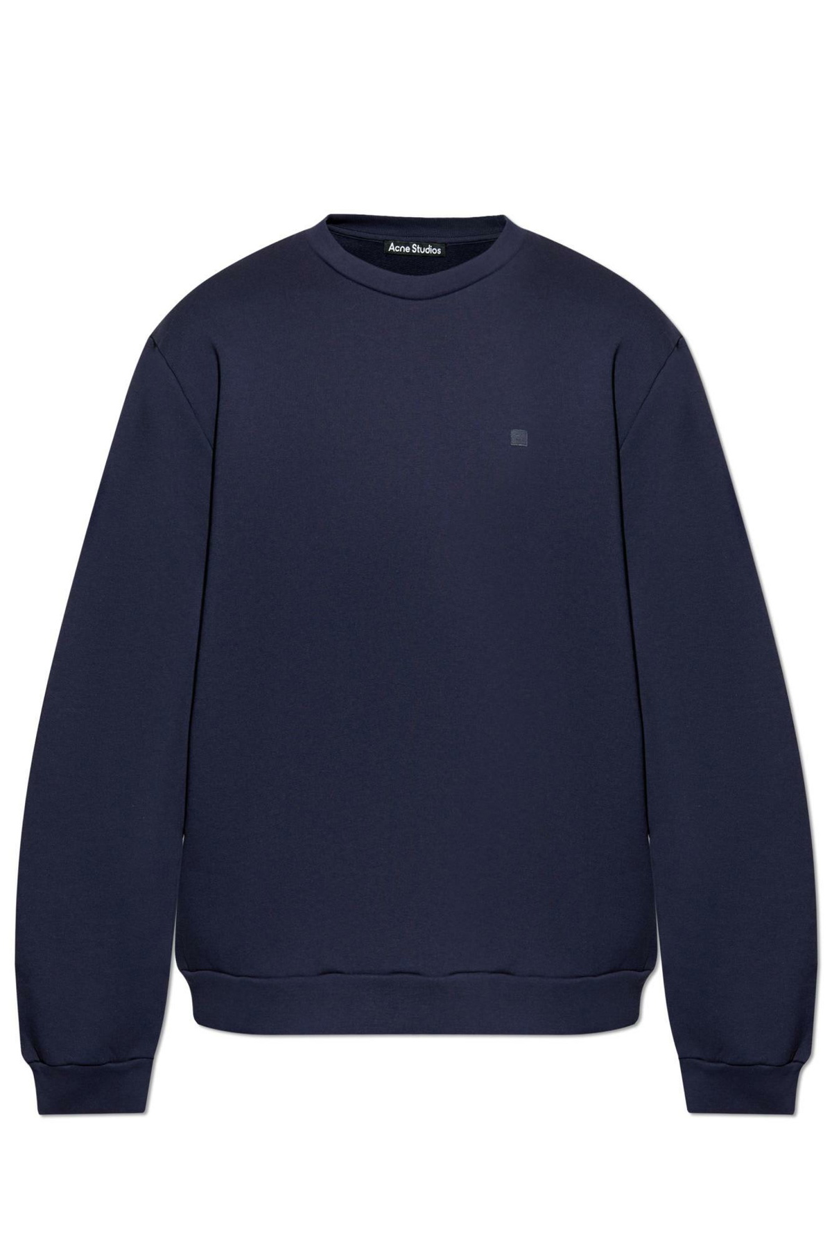 【Acne Studios】Franziska Button スウェットシャツ Acne Studios Men's Franziska Button Logo Sweatshirt in Faded