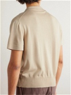 Stòffa - Mouliné Cotton Polo Shirt - Neutrals