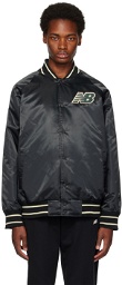 New Balance Black Athletics Varsity Bomber Jacket