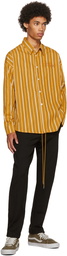 Rhude Yellow Striped Shirt