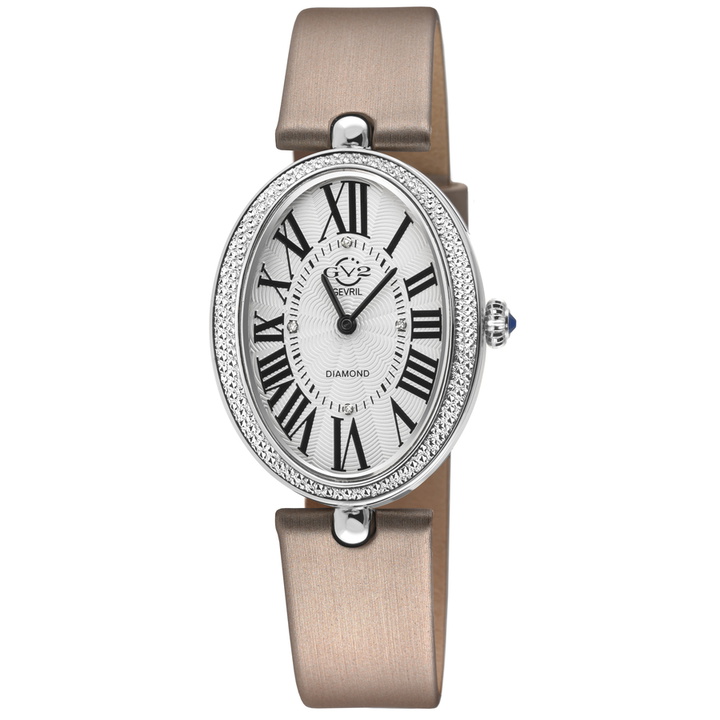 Photo: GV2 by Gevril Piazza Navona Quartz White Dial Ladies Watch 14800.1