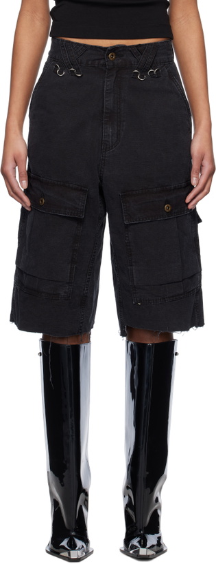 Photo: We11done Black Military Vintage Shorts