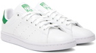 adidas Originals White & Green Stan Smith Sneakers