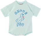 The Campamento Baby Blue 'Amour Fou' Bodysuit