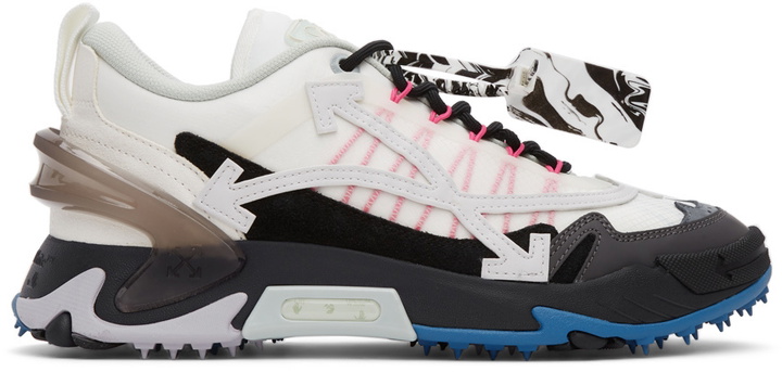 Photo: Off-White White & Grey Odsy-2000 Sneakers