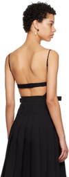 Shushu/Tong Black Appliqué Bodysuit