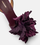 Ferragamo Ghilly 95 floral-appliqué satin sandals