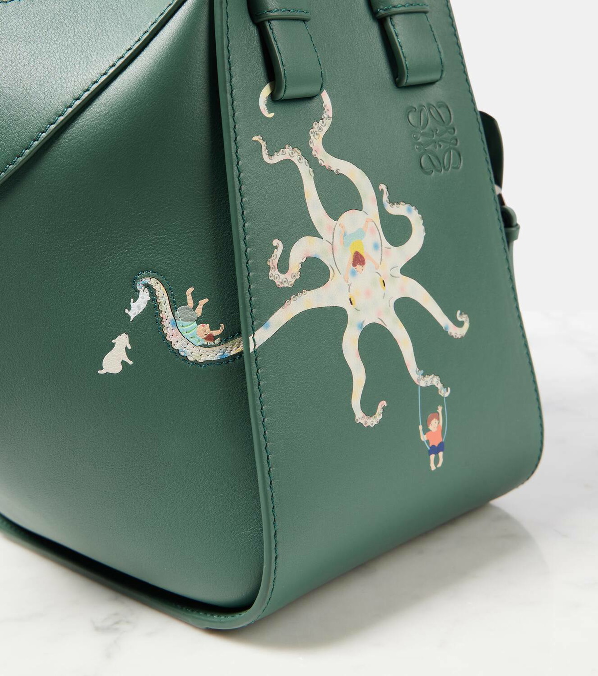 【LOEWE】 x Suna Fujita - felt and calf leather bag jewel Loewe x Suna Fujita - Hamster felt and calf leather bag