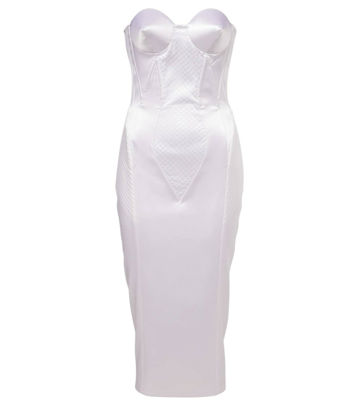 Photo: Dolce&Gabbana Strapless satin corset dress