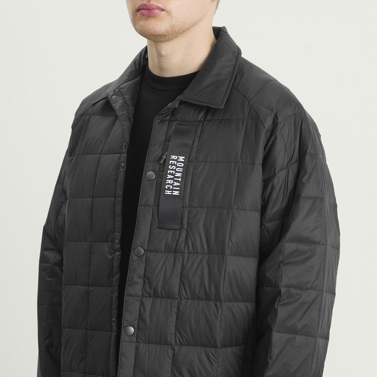 Taion Men's x Mountain Research Down Coach Jacket in Black Taion Extra