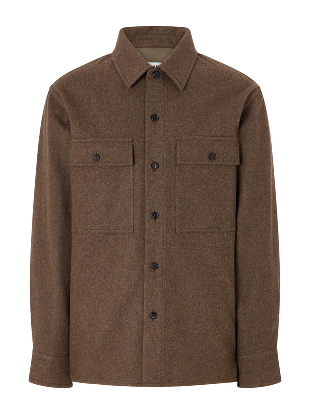 Photo: Jil Sander - Virgin Wool Overshirt - Brown