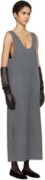 Carven Gray Vest Maxi Dress