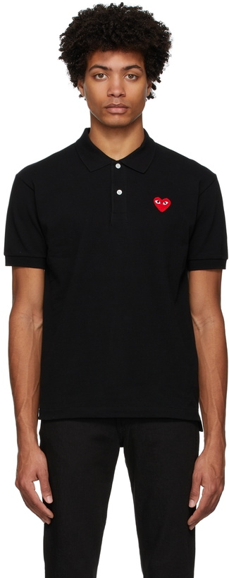 Photo: COMME des GARÇONS PLAY Black Heart Polo