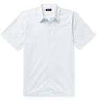Theory - Irving Slim-Fit Printed Stretch-Cotton Poplin Shirt - White