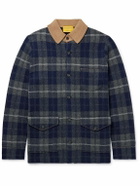 Guest In Residence - Checked Wool and Cashmere-Blend Overshirt - Blue