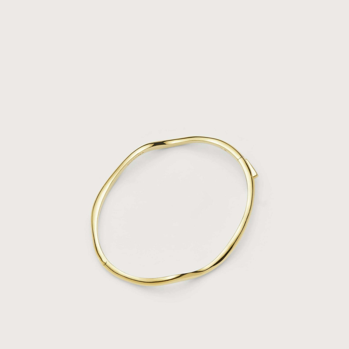 Missoma Women's Molten Classic Hinged Bangle in Gold