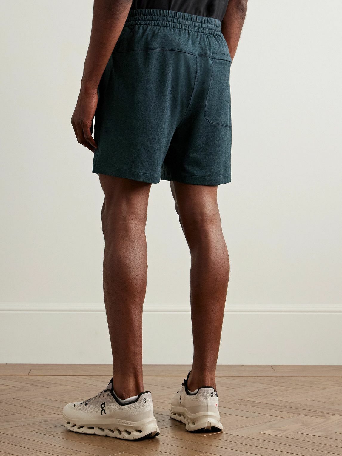 Lululemon - Straight-Leg Stretch Recycled-Jersey Shorts - Blue