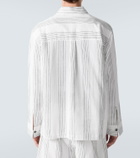 Commas Kantha striped cotton overshirt
