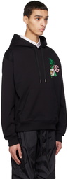 Dolce & Gabbana Black Embroidered Hoodie