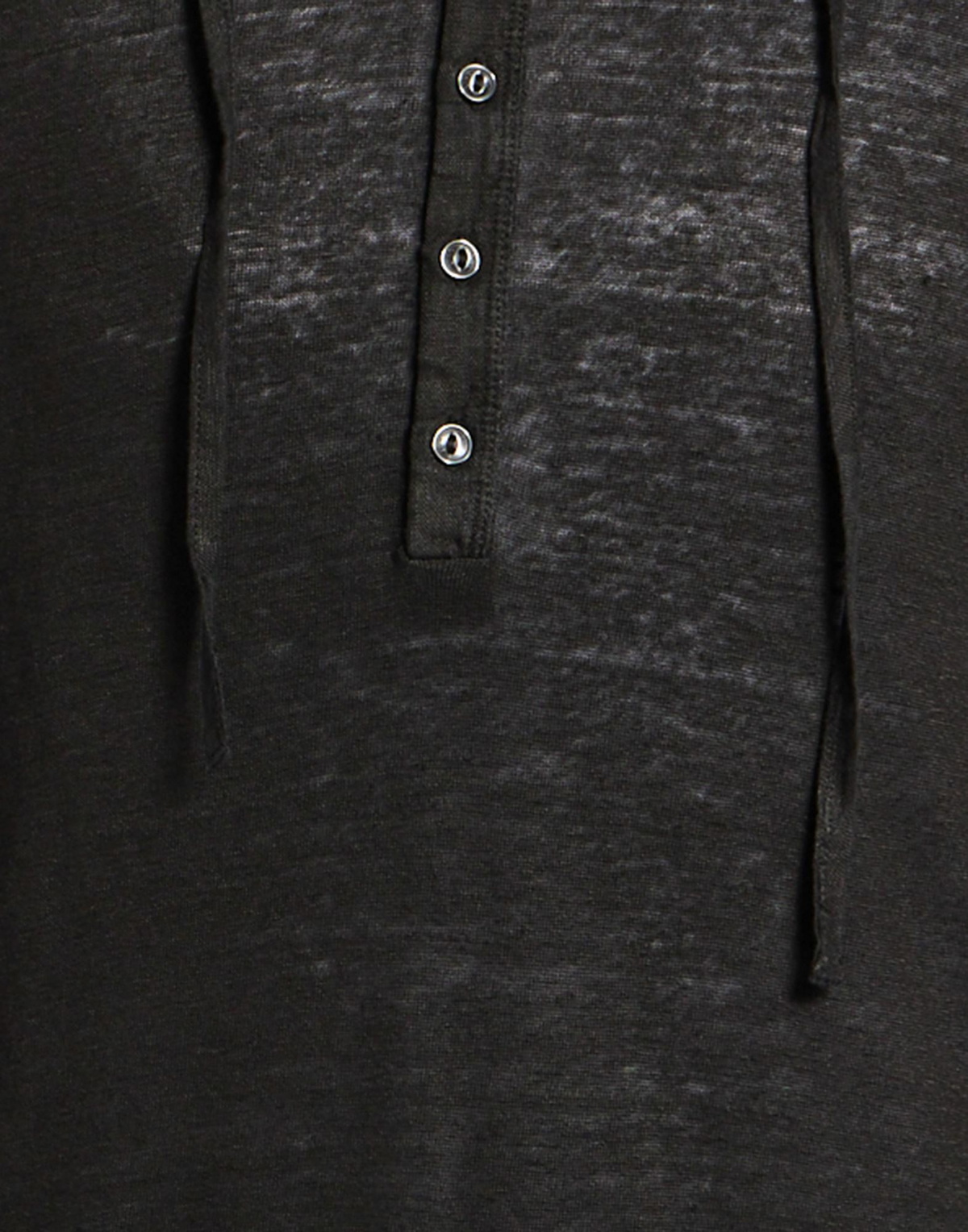 120% Lino Mens T-shirt in Black