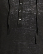 120% Lino Mens T-shirt in Black