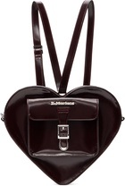 Dr. Martens Burgundy Vegan Heart Shaped Backpack