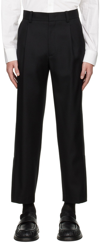 Photo: Solid Homme Black Vented Trousers