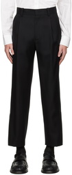 Solid Homme Black Vented Trousers