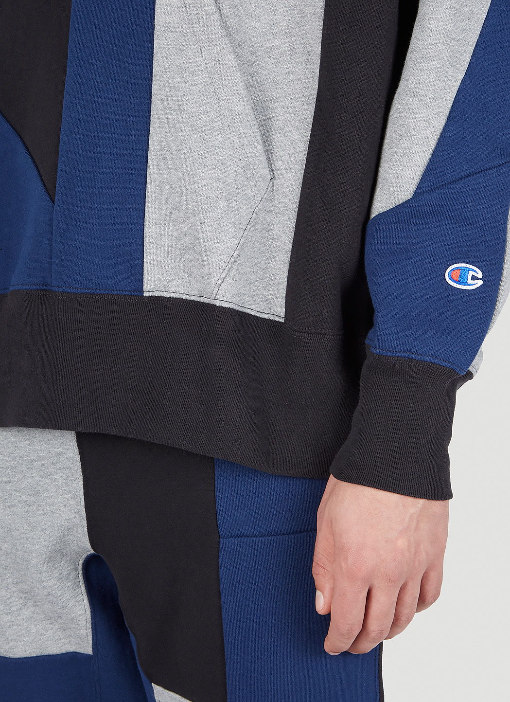 Champion x Anrealage Contrast Panel Hooded Sweatshirt