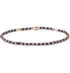 LUIS MORAIS - 14-Karat Gold, Ruby and Bead Bracelet - Blue