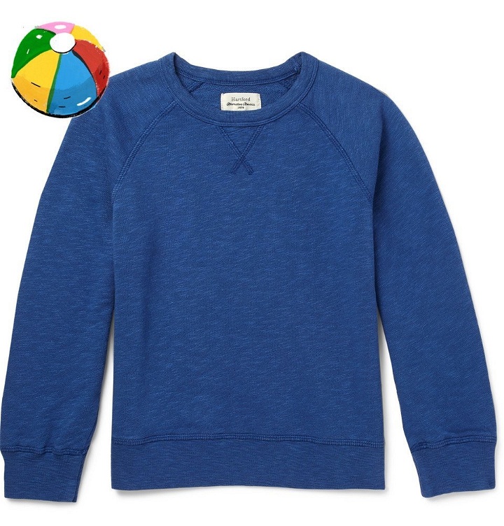 Photo: Hartford - Boys Ages 2 - 12 Loopback Cotton-Jersey Sweatshirt - Men - Royal blue