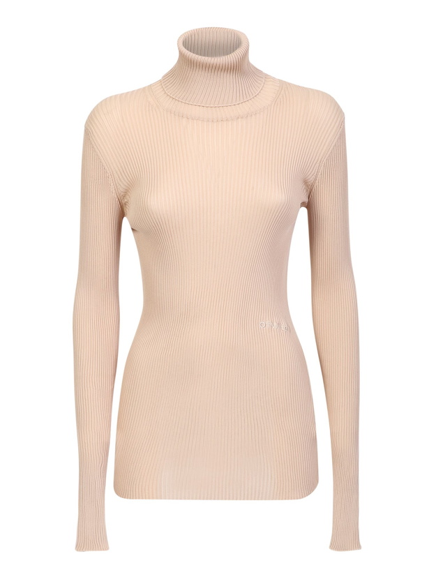 Photo: Off-White Beige Helvet Jumper
