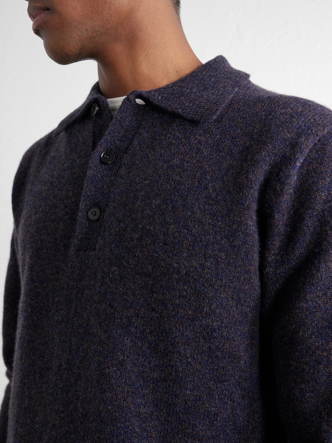 Sunspel - Wool Polo Shirt - Blue