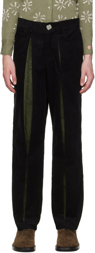 Photo: Solitude Studios SSENSE Exclusive Black & Green Reveal Trousers