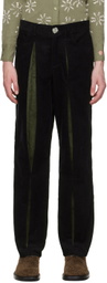 Solitude Studios SSENSE Exclusive Black & Green Reveal Trousers