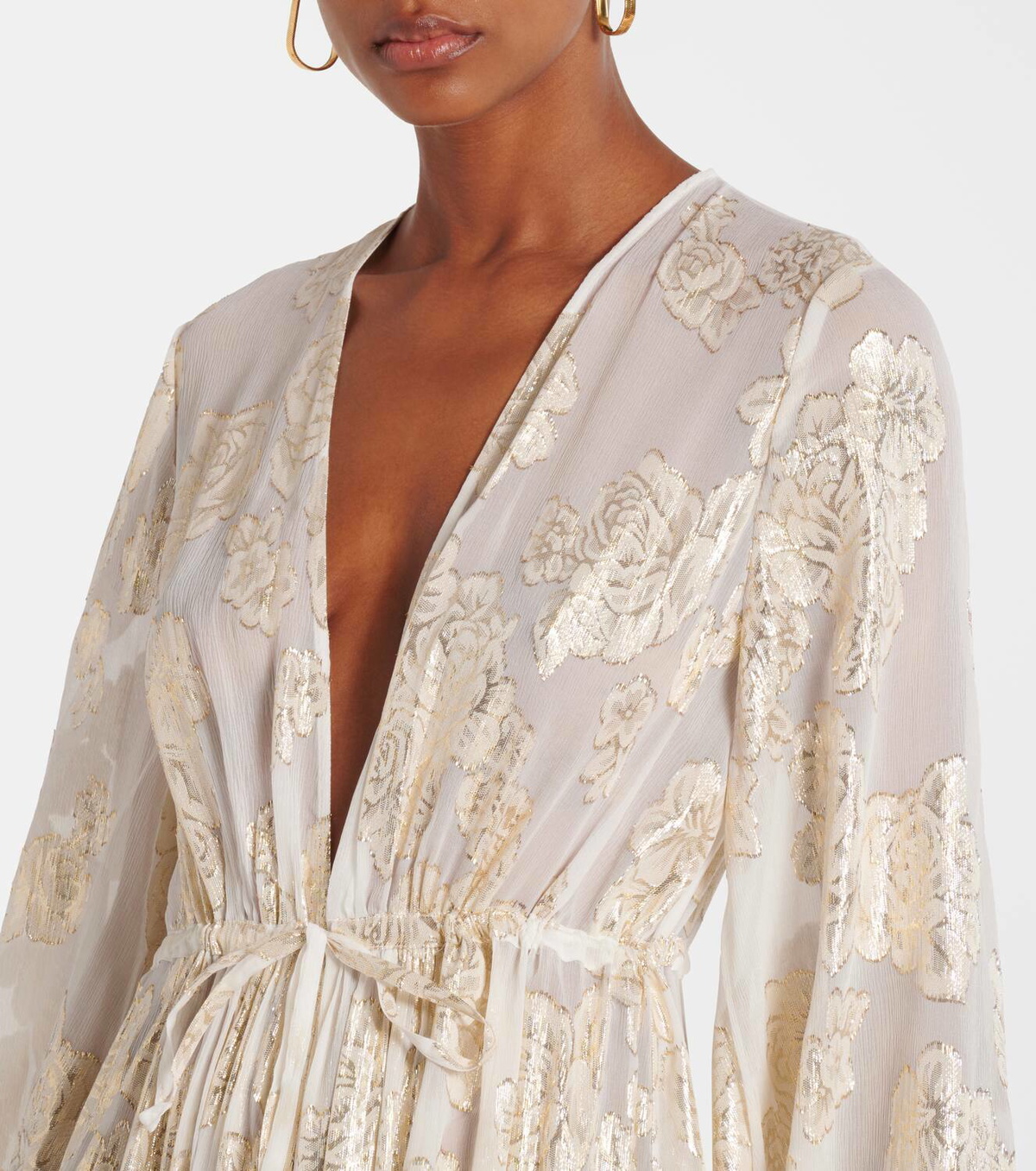 mina ivory dress Mina - Ivory Floral Lace Bride of the Vampire Maxi Dress