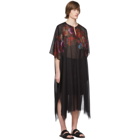 Dries Van Noten Black and Multicolor Carland Tunique Shirt