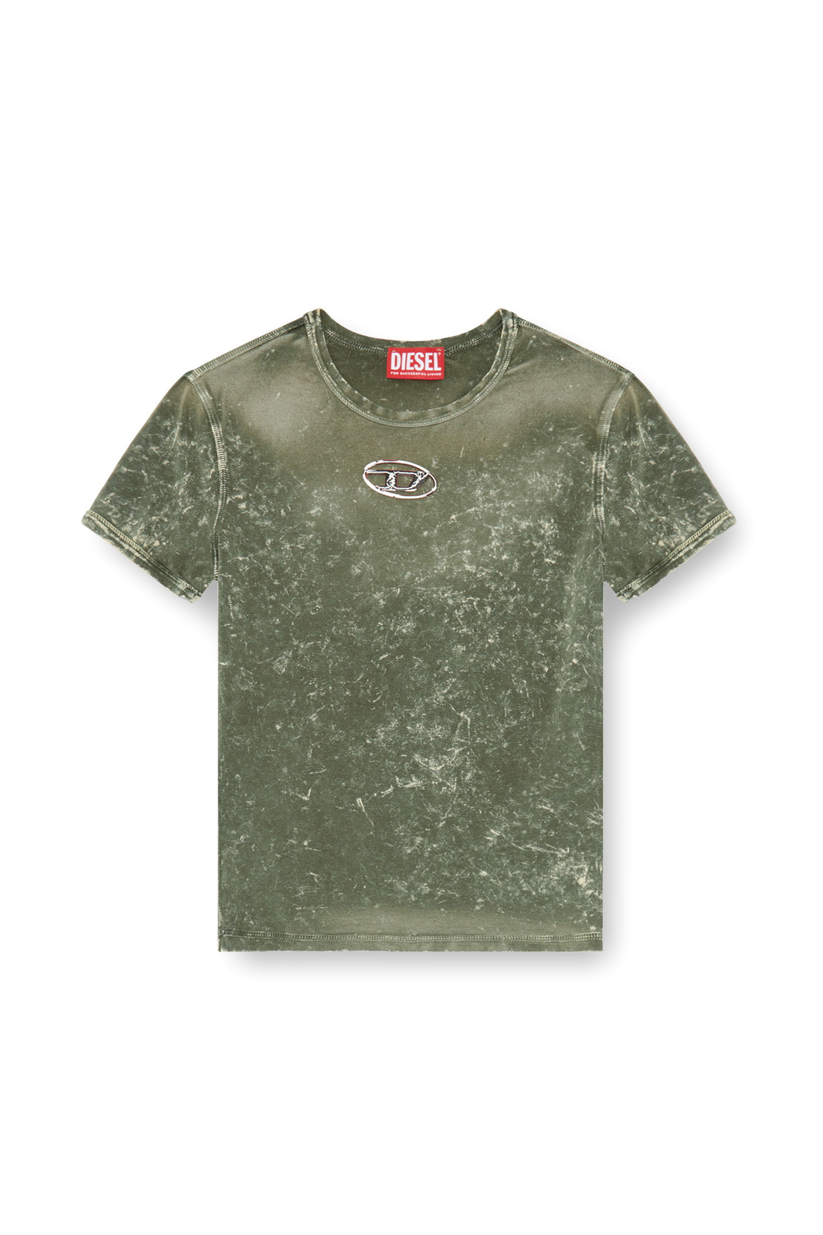 【DIESEL】Marble-effect T-shirt in stretch jersey Tシャツ Diesel Marble-effect T-shirt in stretch jersey - T-Shirts
