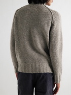 NN07 - William Ribbed Merino Wool-Blend Mock-Neck Sweater - Gray