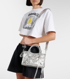 Balenciaga Le City Small metallic leather tote bag