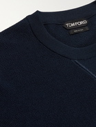 TOM FORD - Slim-Fit Cotton-Blend Sweater - Blue