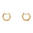 Emanuele Bicocchi Gold Hexagonal Bolt Earrings
